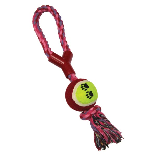 Dog ball game with rope [10501554]